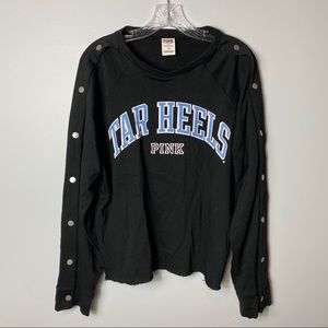 UNC VS PINK Collegiate Cropped Cutoff Sweatshirt